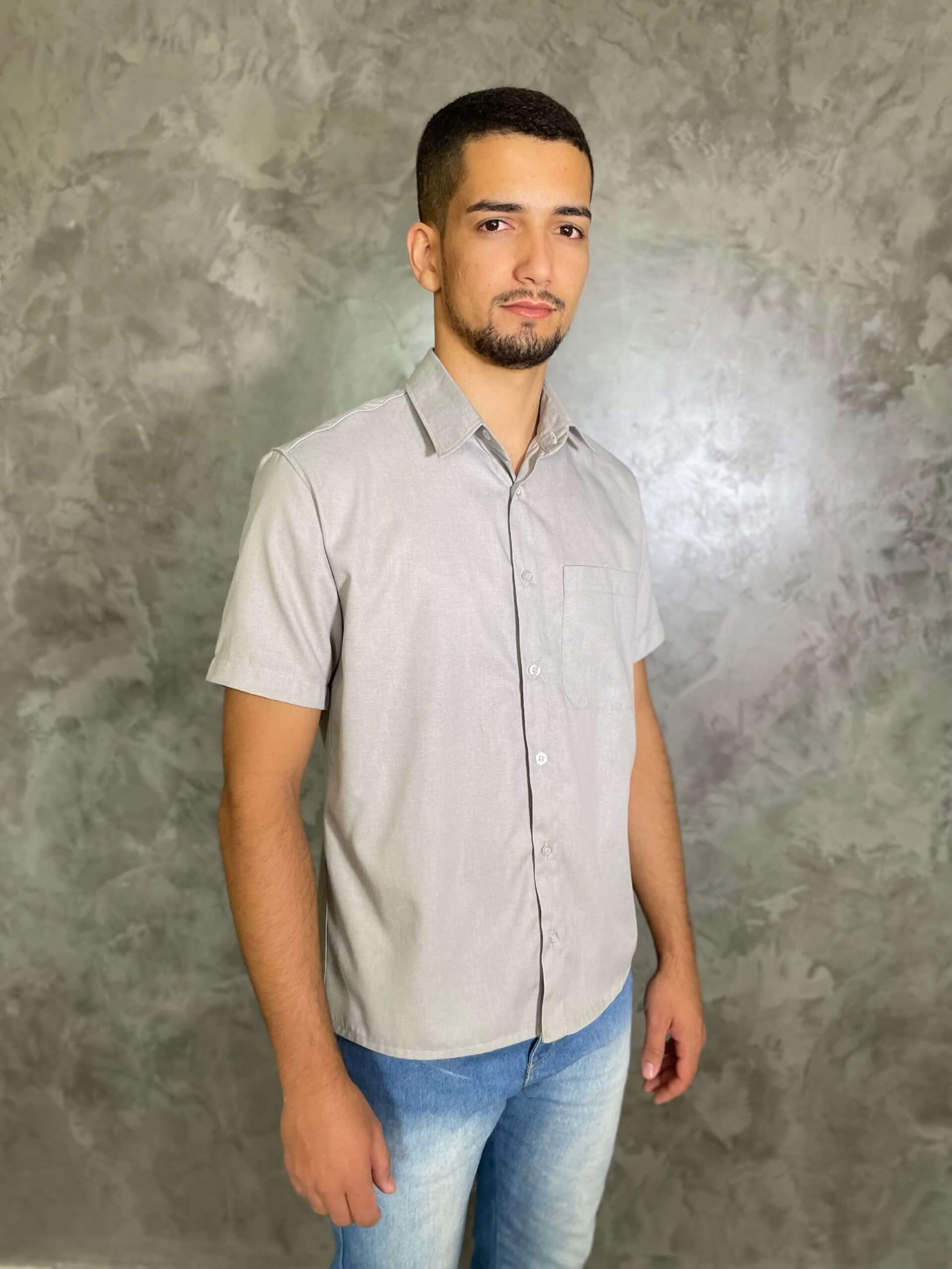 Camisa Social Manga Curta